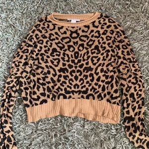 Cheetah print sweater